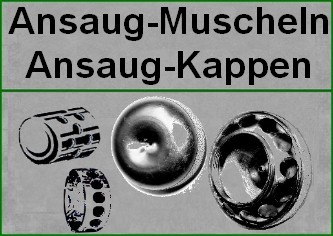Muschel-Kappen/ Ansaug-Kappen 20er Jahre